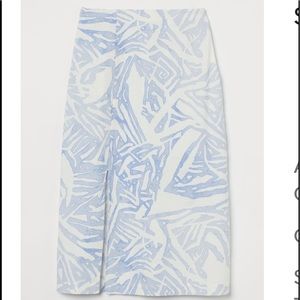 Hm linen blend skirt